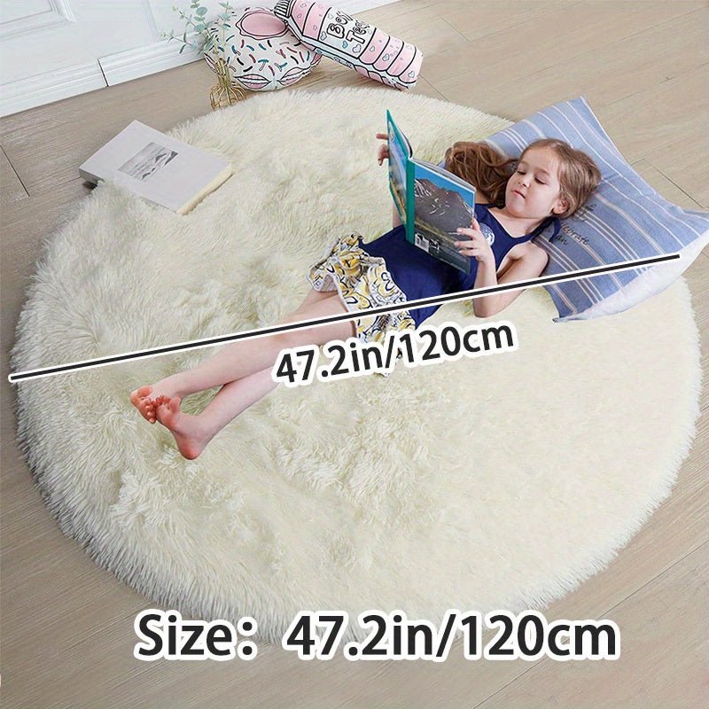 Round Fluffy Rug - Clouda