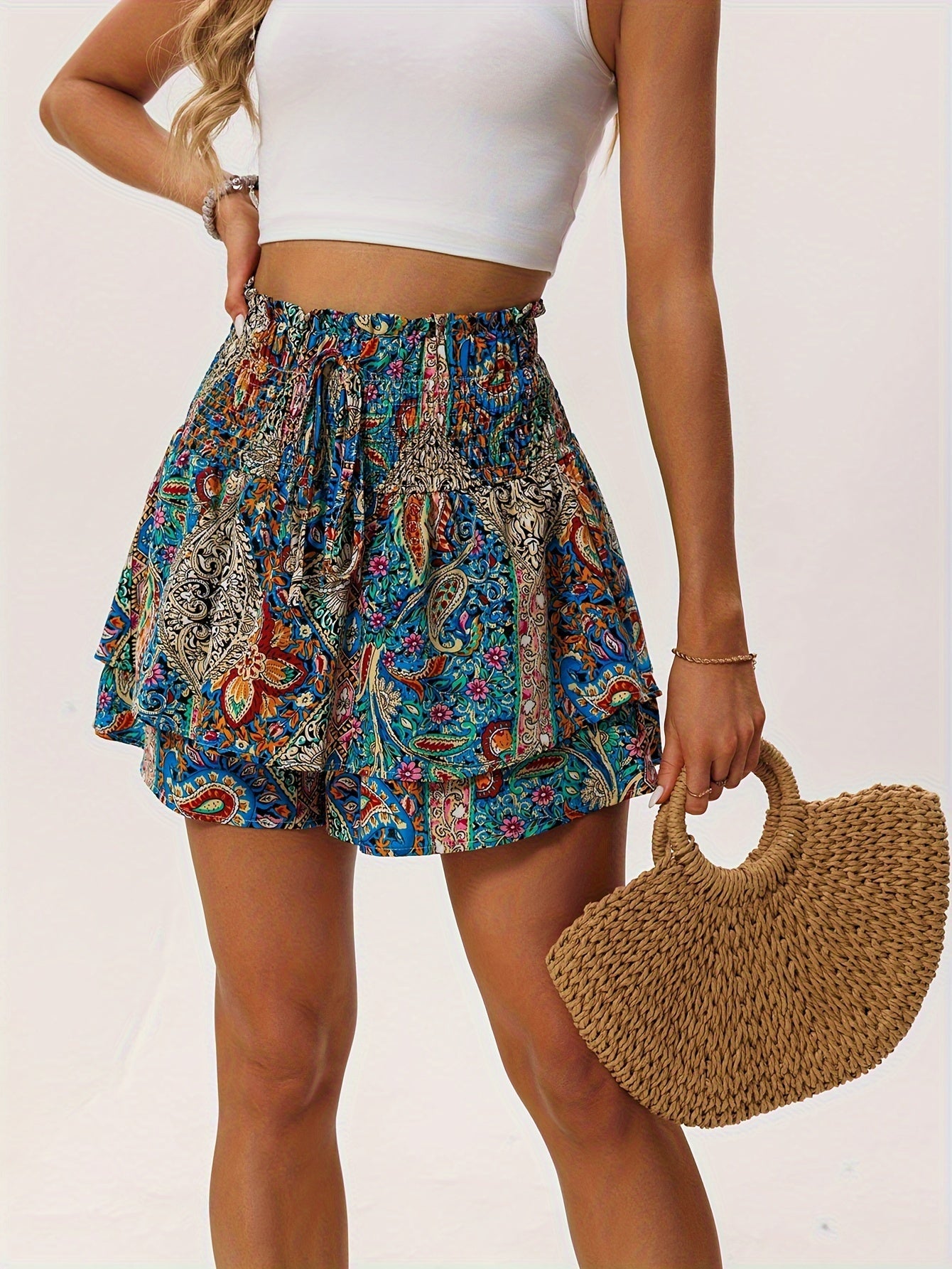 Holiday Women's Shorts Floral Print – Comfortable and Feminine