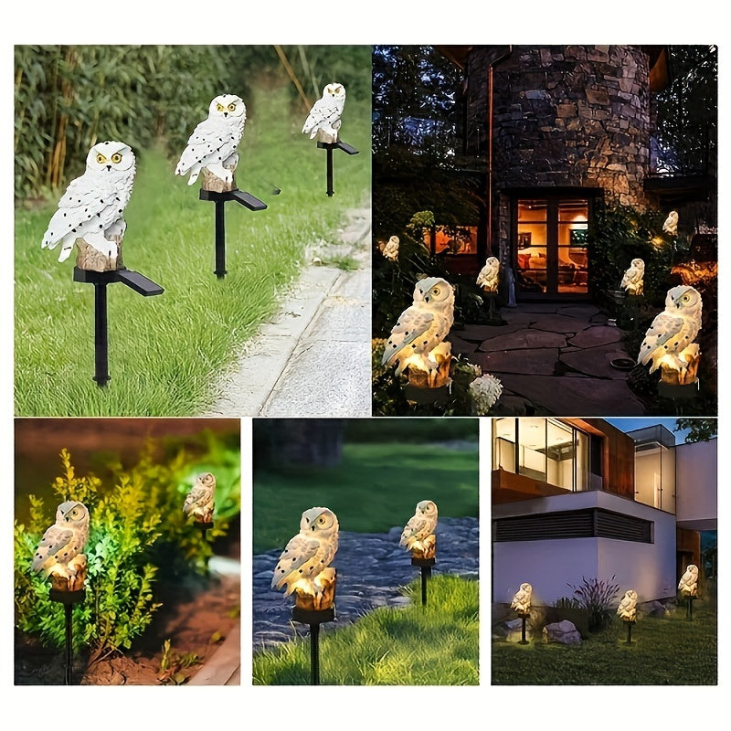 Solar LED Owl Garden Light – Realistic Ambient Lighting for Gardens and Paths