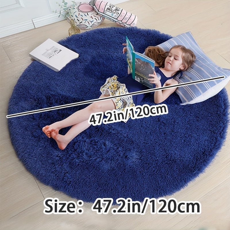 Round Fluffy Rug - Clouda