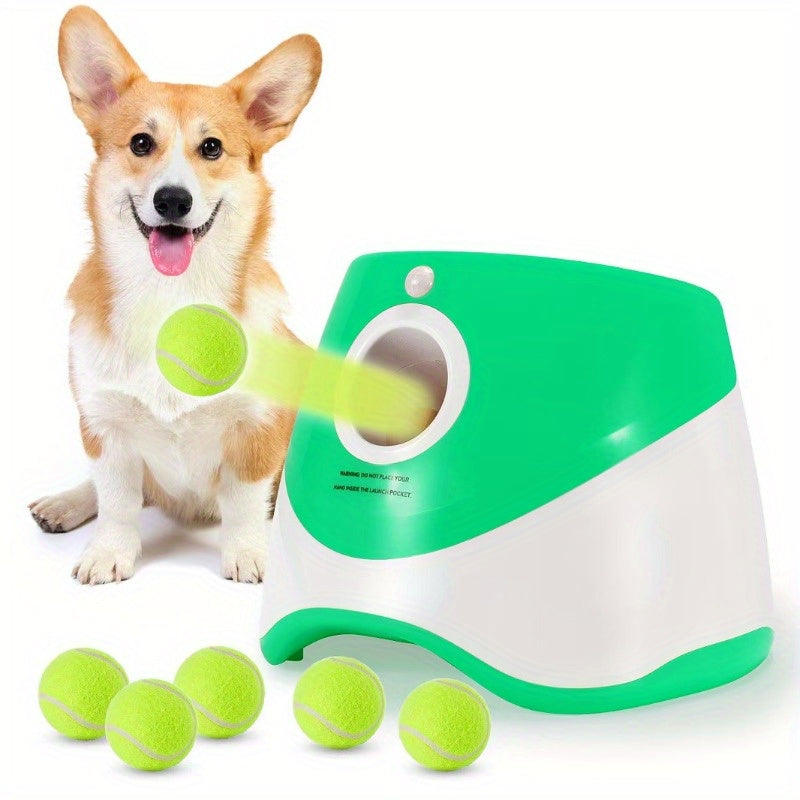 FetchMaster Pro – Interactive Automatic Dog Ball Launcher with USB Charging