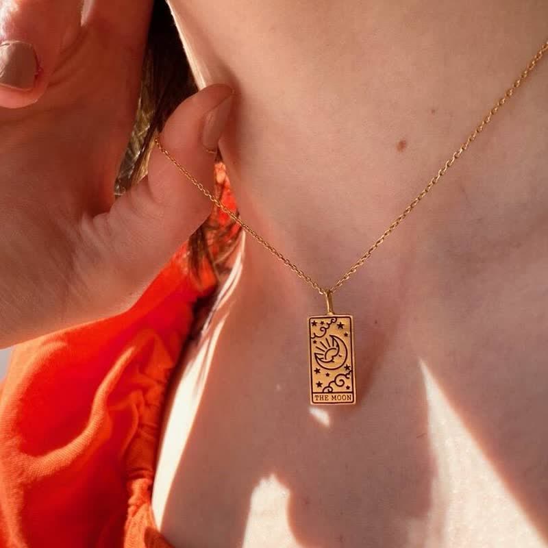 Vintage Tarot Card Luck Pendant – Seraphina