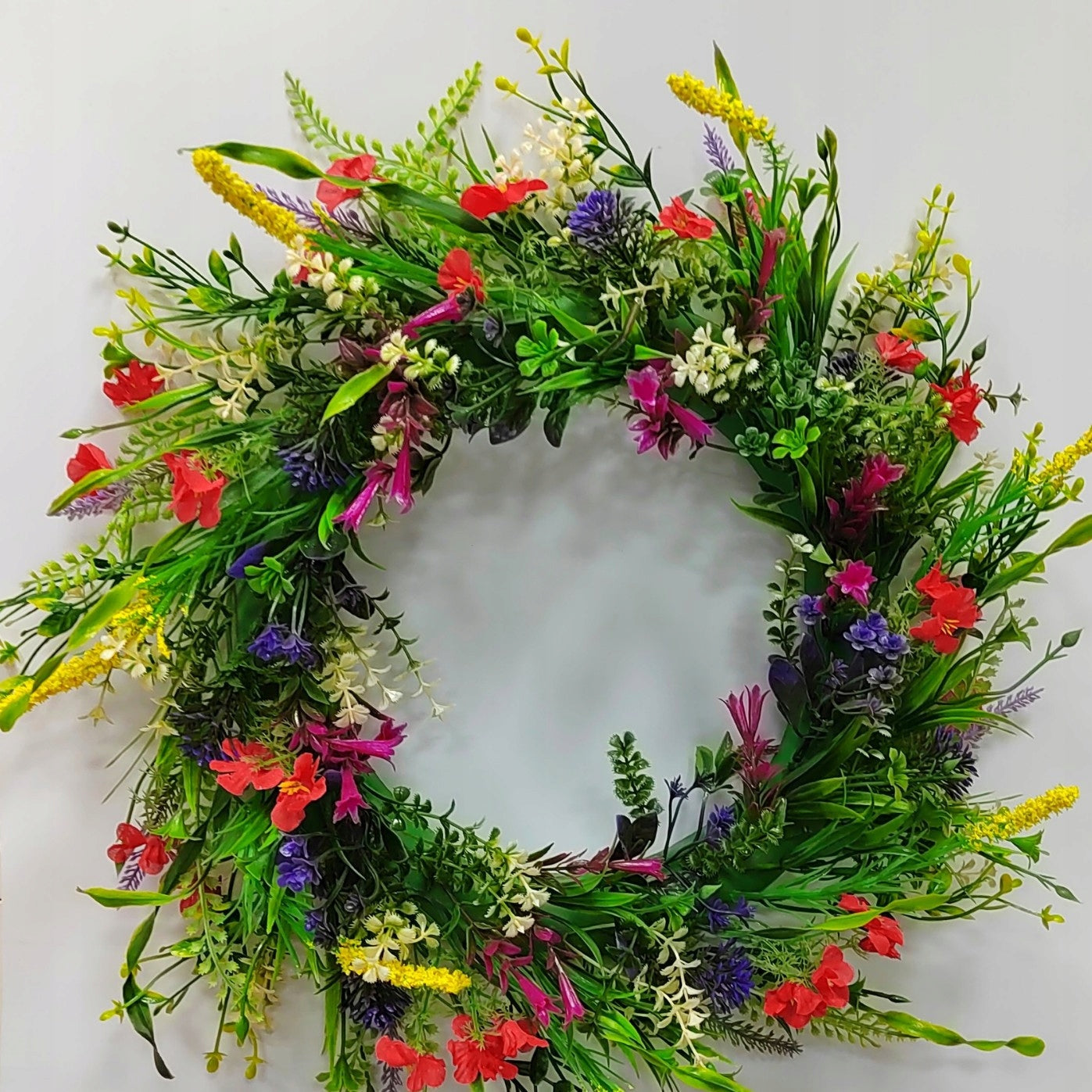 Natural Flower Wreath with Texas Wildflowers