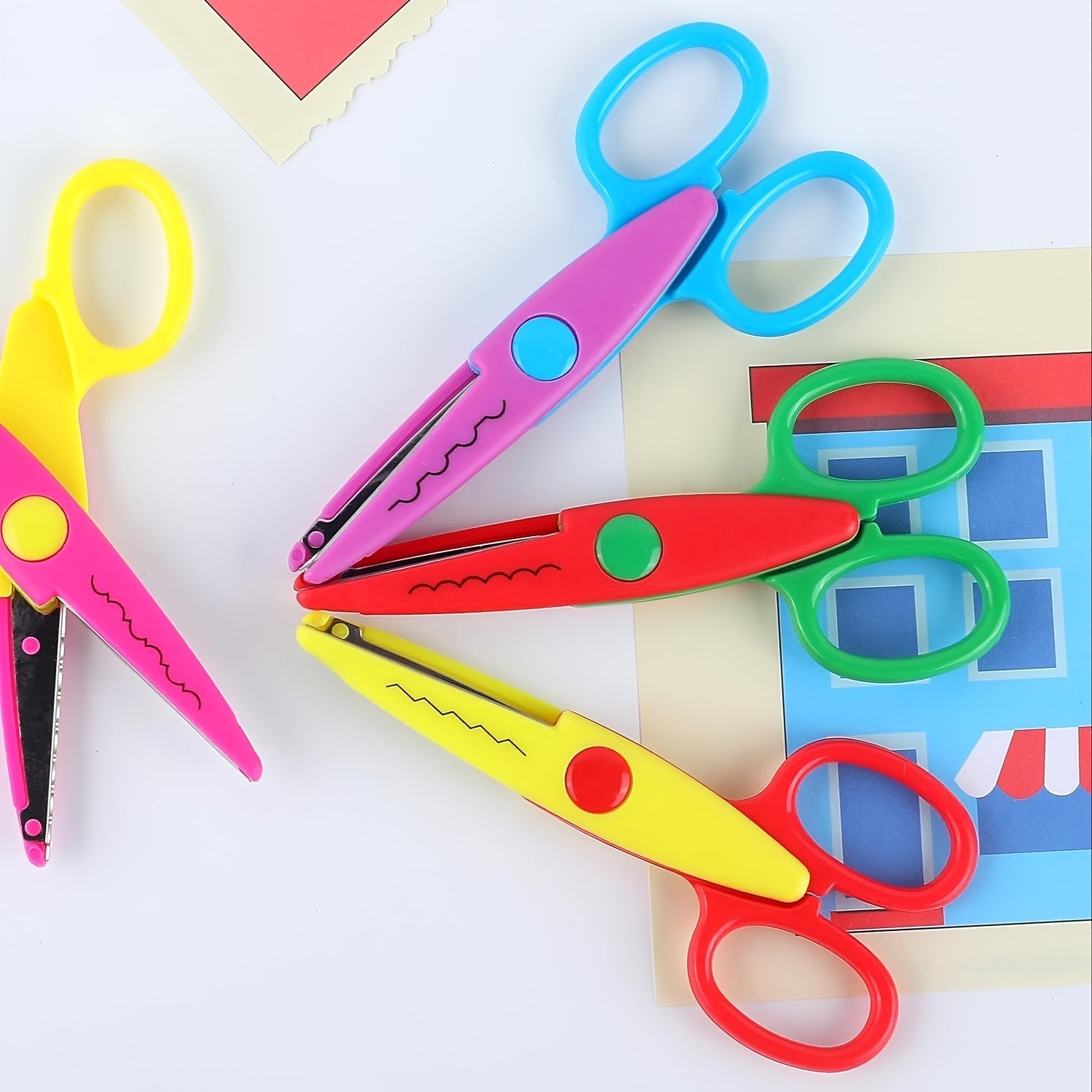 Colourful Creative Scissors Set – Decorative Edges for Crafts and DIY