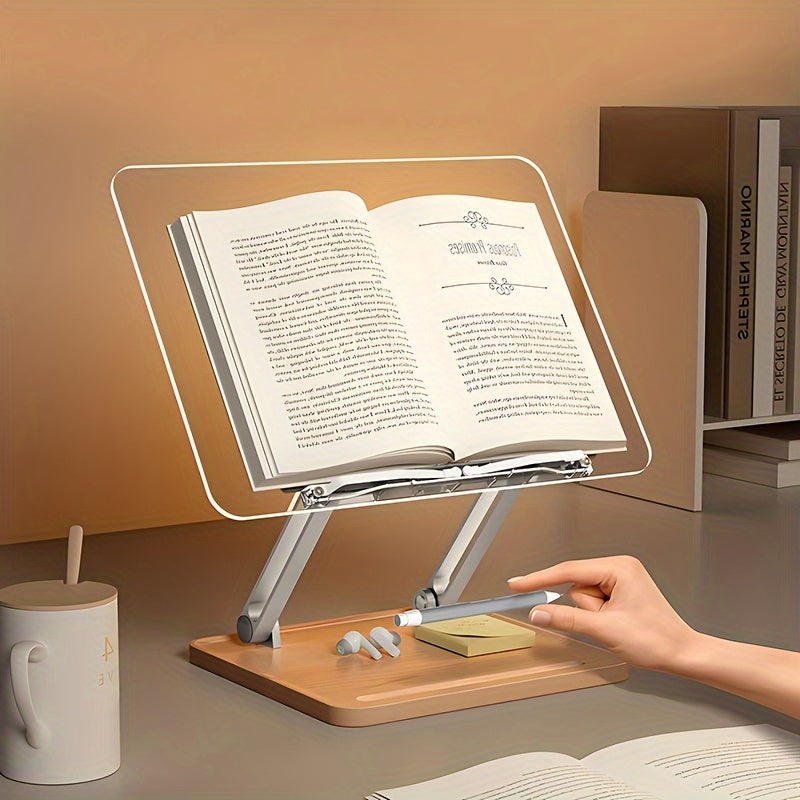 Ergonomic Acrylic Reading Stand – Adjustable and Stylish