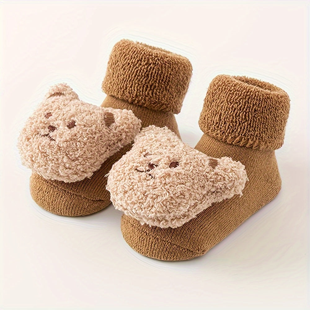 Tessa Cute Bear Slippers for Children - For Warmth and Fun