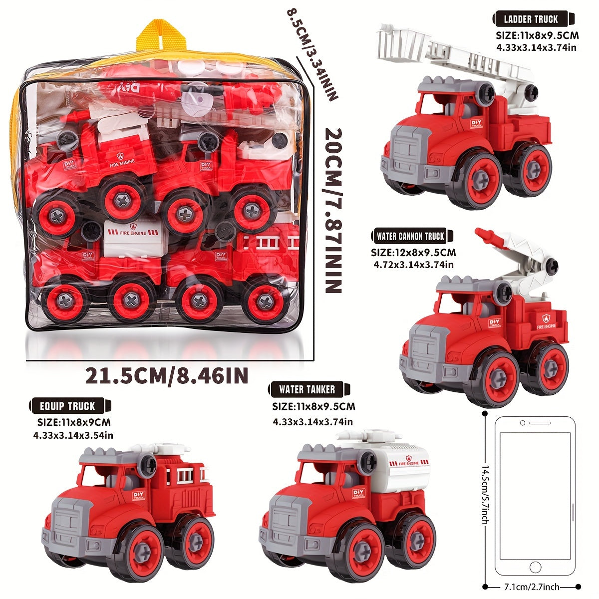 Firefighter Heroes Construction Set - Build Your Own Fire Engines and Save the Day