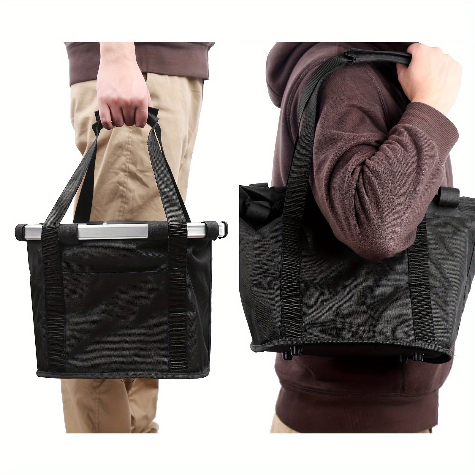 Foldable Bike Basket – High Capacity and Sturdy Load-Bearing for Bikes and Pets