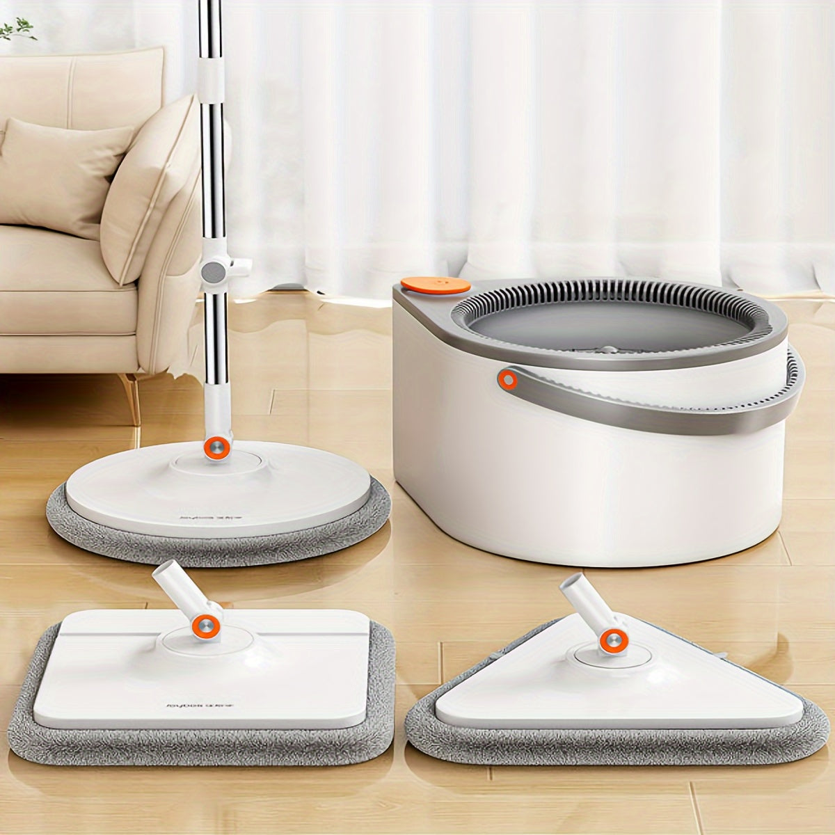 FlexiClean Spin Mop Set – Hands-Free, Adjustable and Efficient Cleaning
