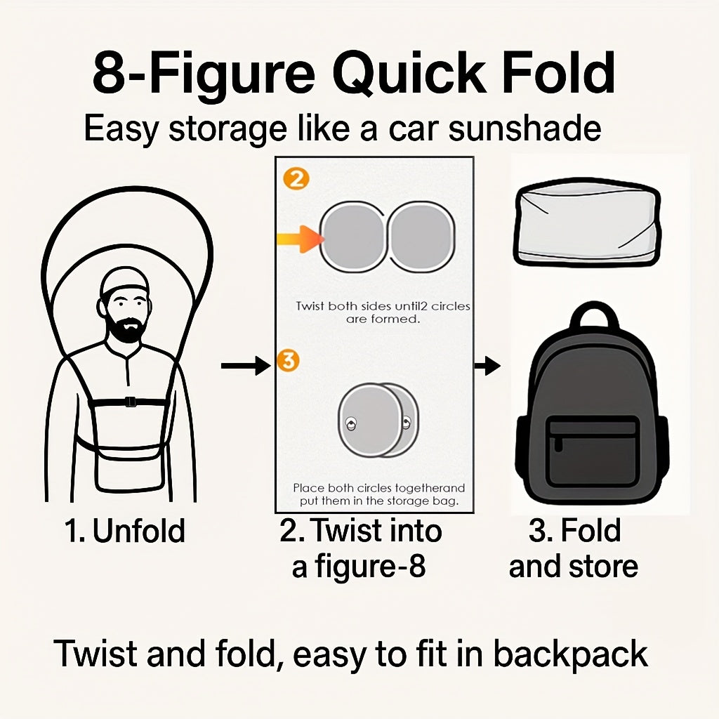 Ergonomic Portable Prayer Mat – UV Protection with Adjustable Straps