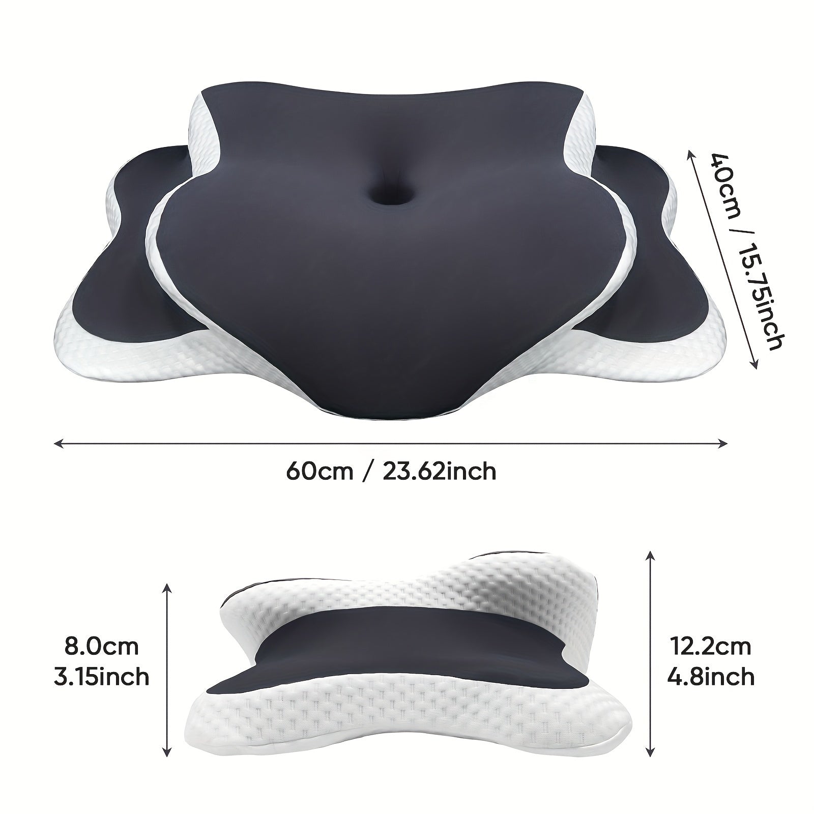 Ergonomic Memory Foam Neck Pillow – For Optimal Comfort and Support During the Night
