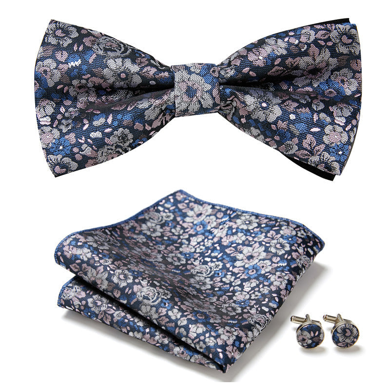 Three-Piece Set with Stylish Bow Ties