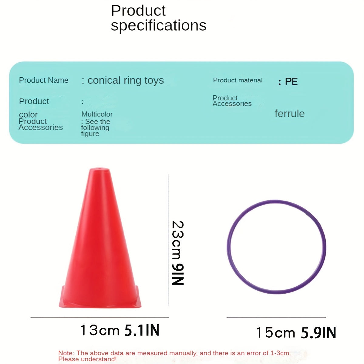 Colourful Ring Toss Set – Cones, Rings and Bean Bags for Family Fun