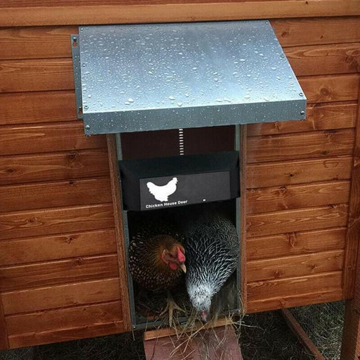 PoultryGuard Luxe Automatic Door | Smart light-controlled door for safe and secure chicken