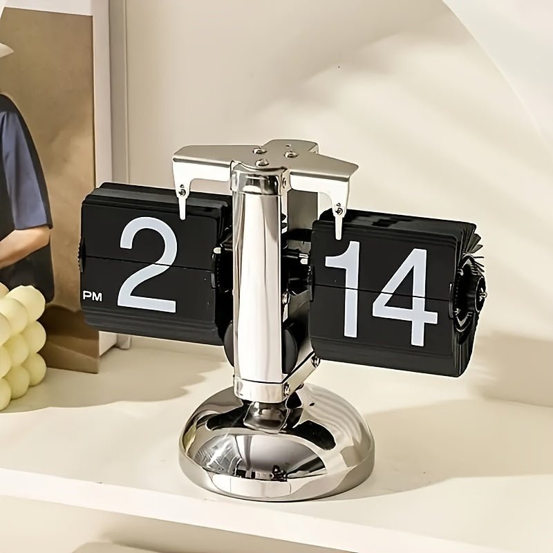 PrestigeTime Flip Clock | Sleek and durable retro clock with automatic page flipping