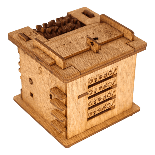 Interactive Wooden Escape Puzzle Box – MindVault