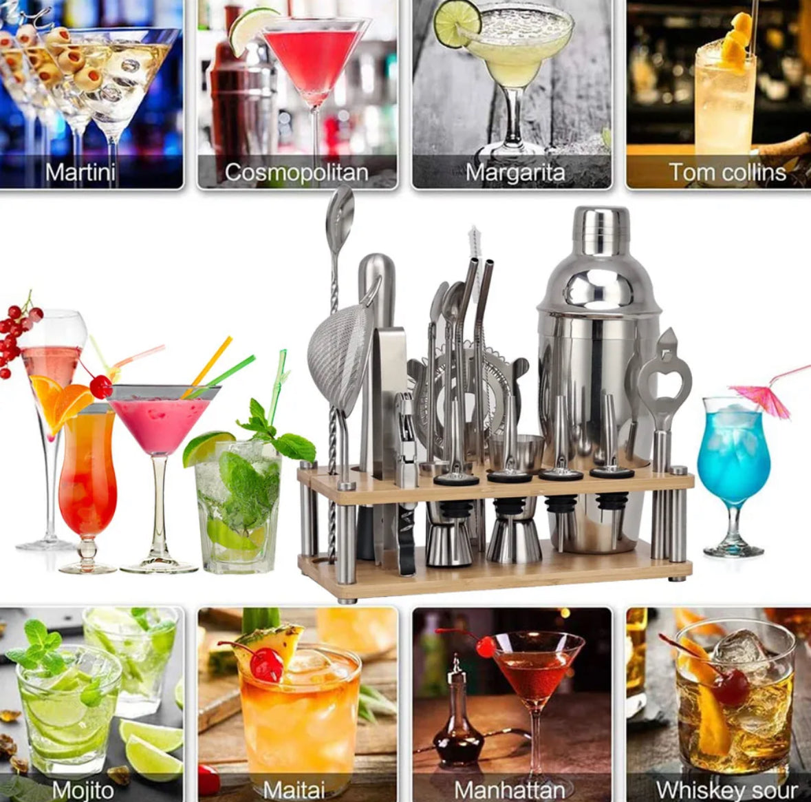 23-Piece Professional Bartender Set – ShakerPro