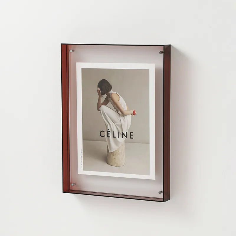 Vibrant Acrylic Display Frame – Contemporary Colourful Photo Holder