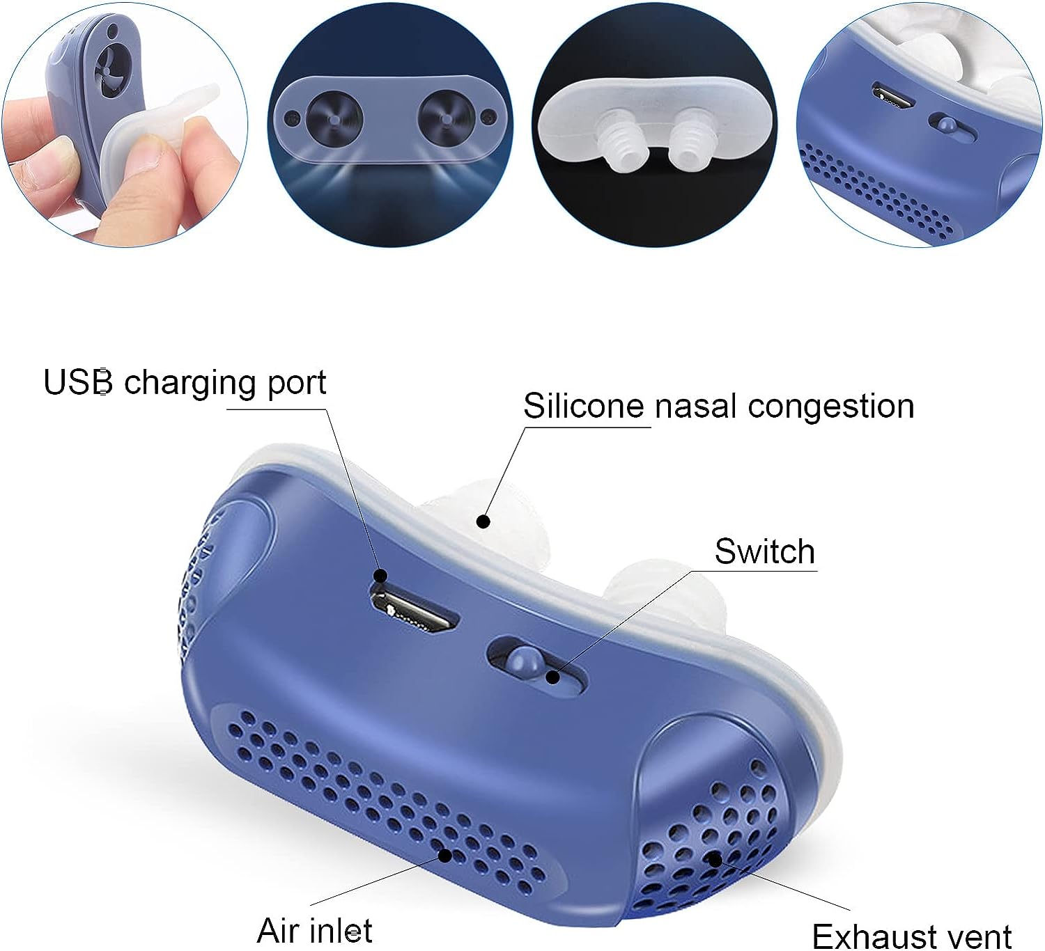 Micro CPAP Sleep Apnoea Device - Anti-Snoring