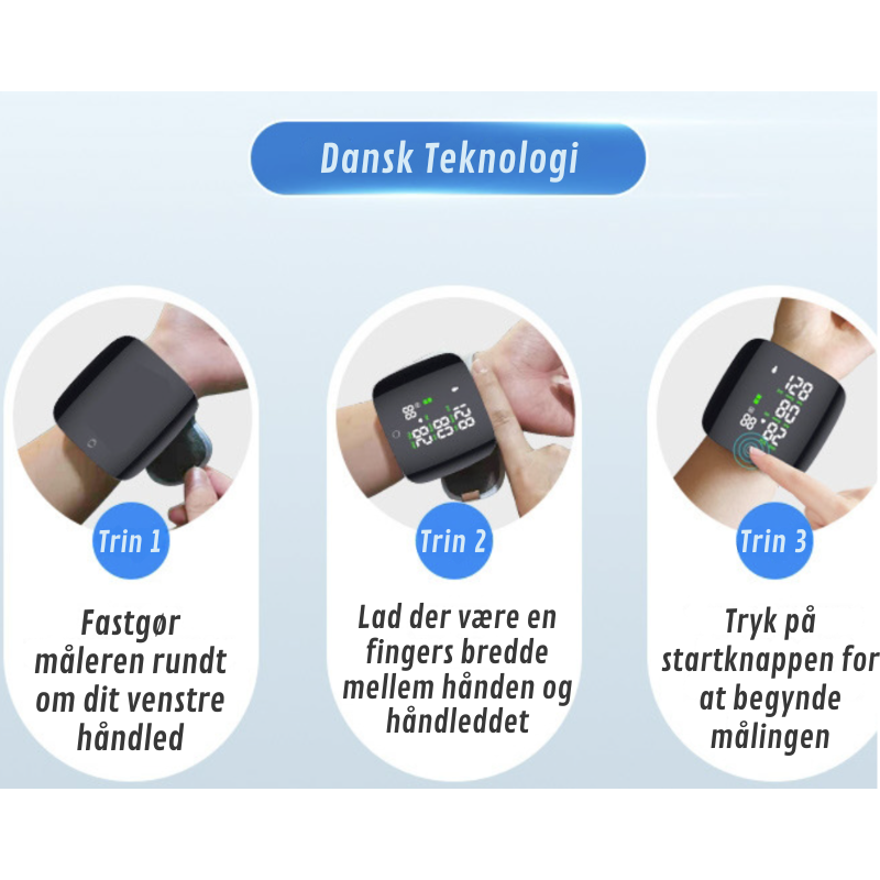 Wrist Blood Pressure Monitor – LED Display & Automatic Measurement