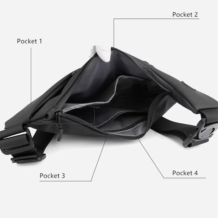 Men's Crossbody Bag - Compact Lightweight Sling Design