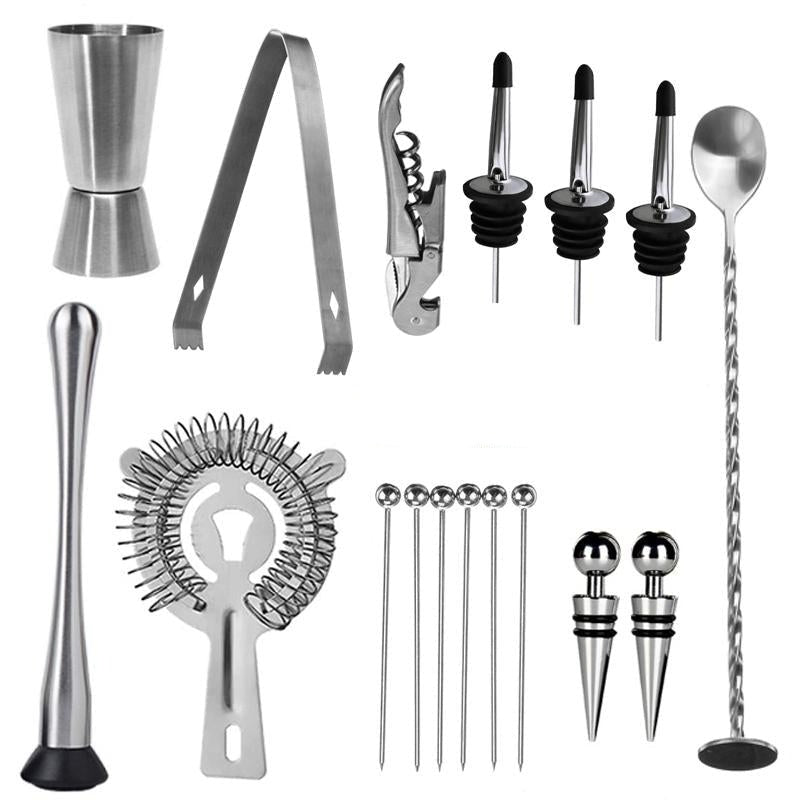 Complete Cocktail Shaker Set - MixMaster - Luxe Bartender Kit