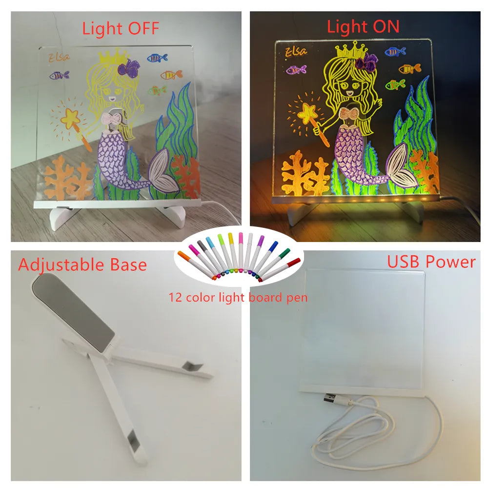 Drawing Light - Creative LED Drawing Board - Children