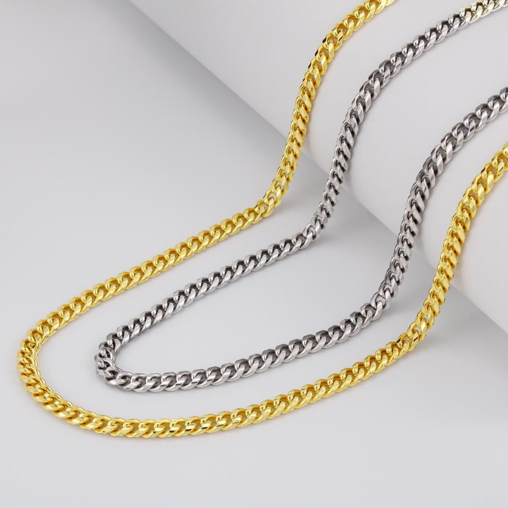 To My Husband - High-Quality Cuban Chain Necklace 18K Gold-Plated