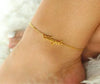 LuxeLink Custom Name Anklet | Personalized Stainless Steel Jewelry for Every Occasion