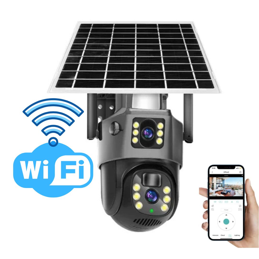 Wireless 4K Security Camera with Solar Panel – DualGuard 4K