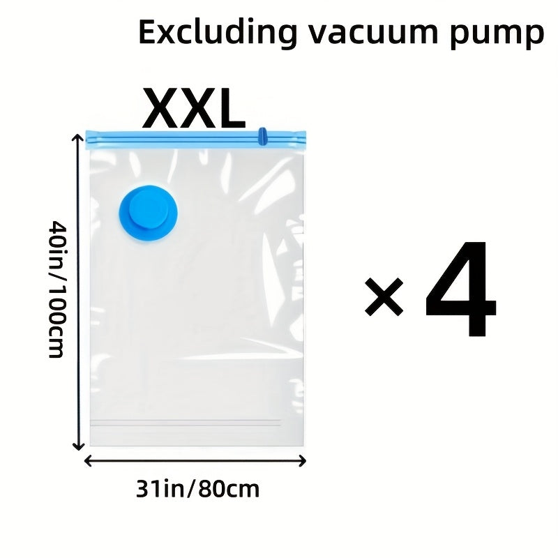 Set of Extra Large Vacuum Storage Bags – Reusable, Waterproof and Space-Saving
