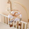 Mobile Hangings Safari Animals Made of Felt to Enhance Baby's Sensory Perception