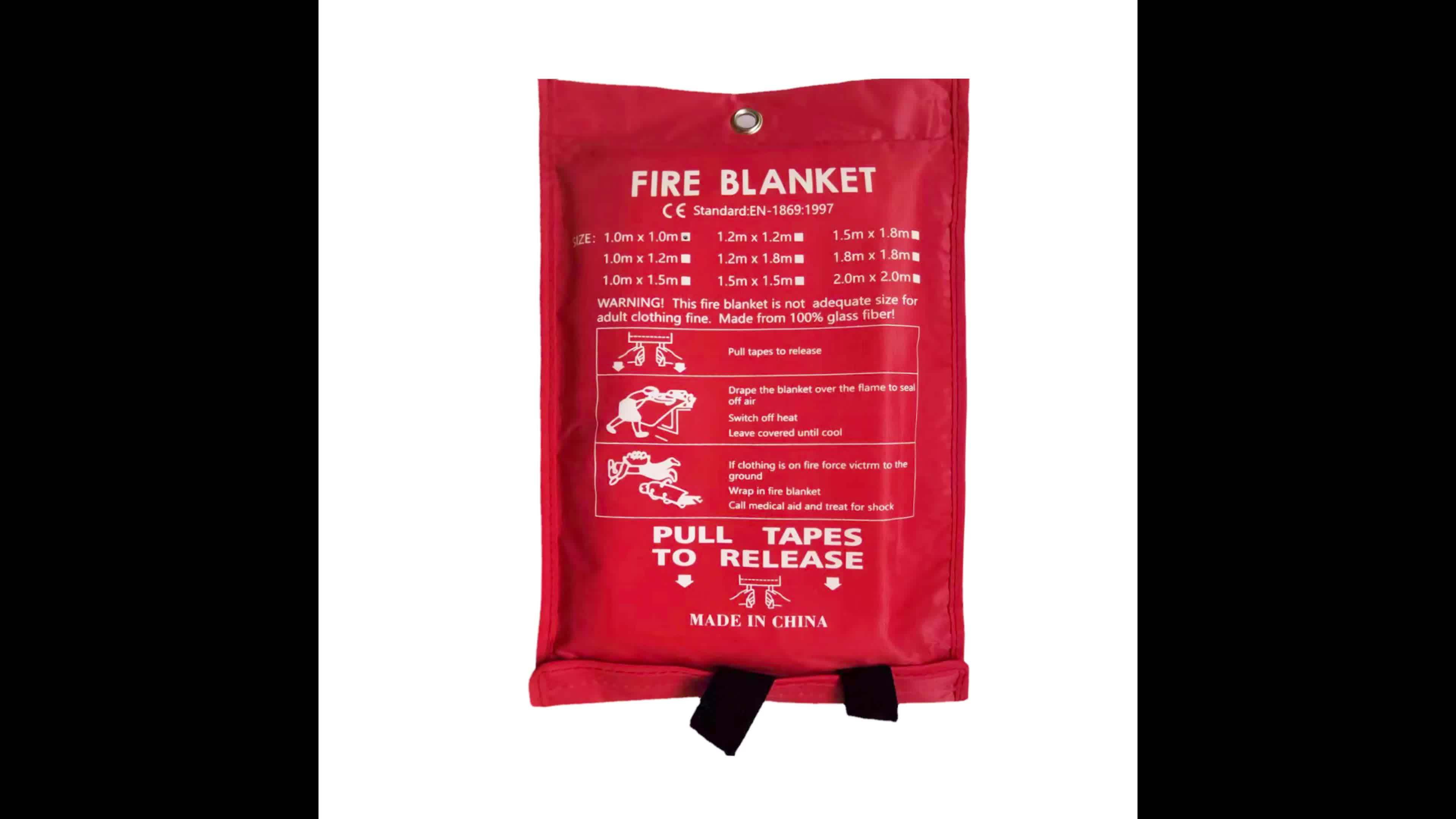 Emergency Fire Blanket for Households and Businesses – Flame Retardant Fire Blanket for Kitchen, Office, and Car