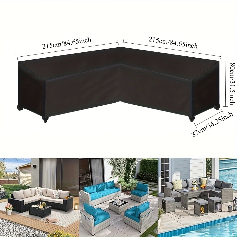 ShieldGuard Outdoor Covers – Robust Protection for V-Shaped Lounge Sets