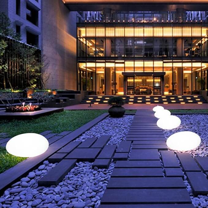 LED Garden Lamp - Outdoor Lighting with Remote Control