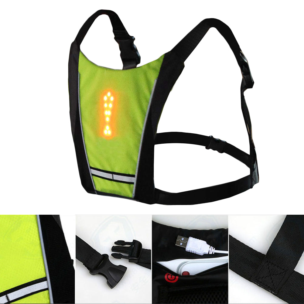 CycleBright Vest - Safe and Visible Cycling with Indicators