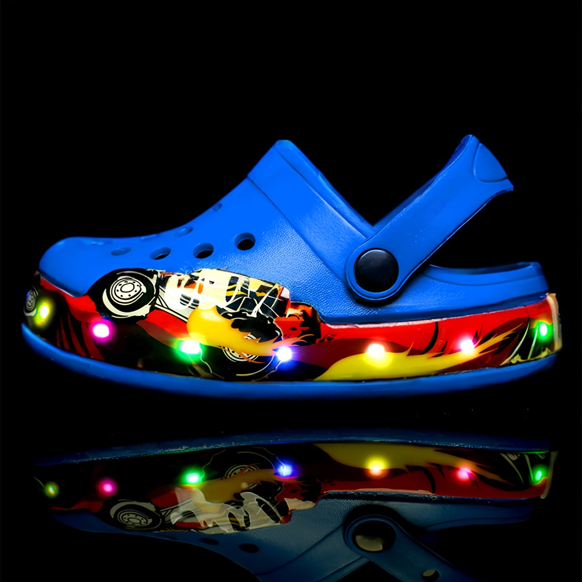 Glow-in-the-Dark Children's Clogs – Breathable and Non-Slip Shoes