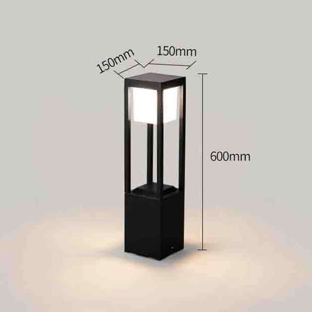 Cube-Shaped Solar Outdoor Lamp (60cm)