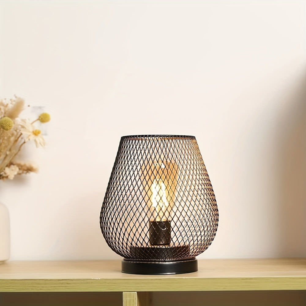 RusticMesh Table Lamp Set – Industrial Style and Atmospheric Lighting