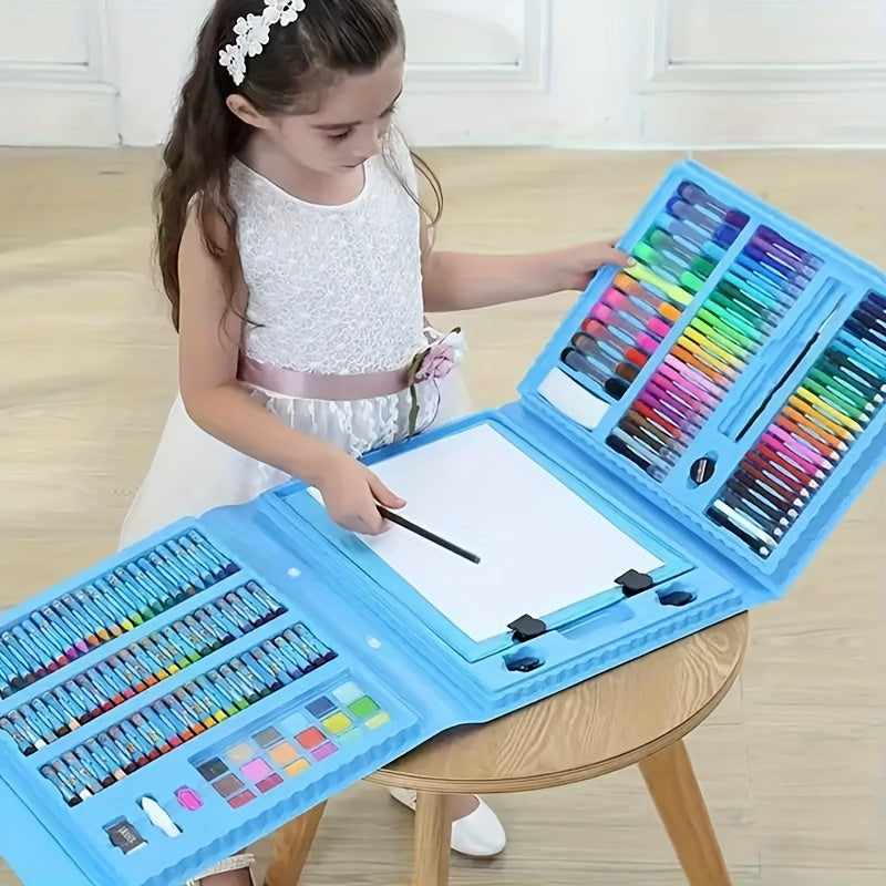 Complete 208-Piece Art Set – Professional Quality for Young Creators