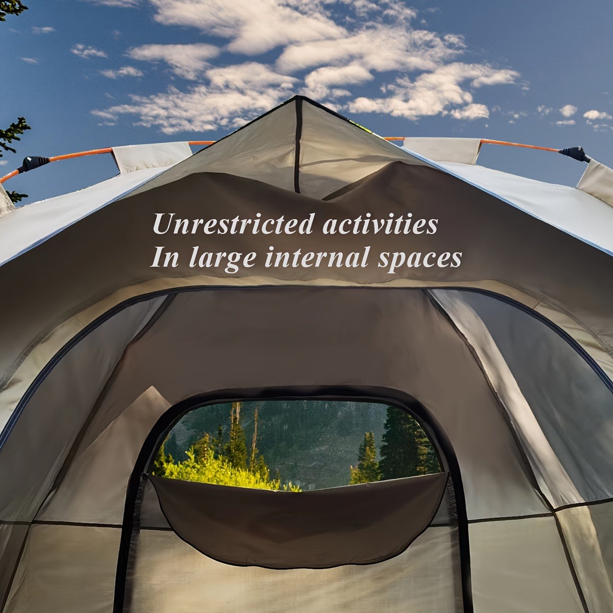 QuickCamp Tent - Quick-erect tent with UV protection for 4 people