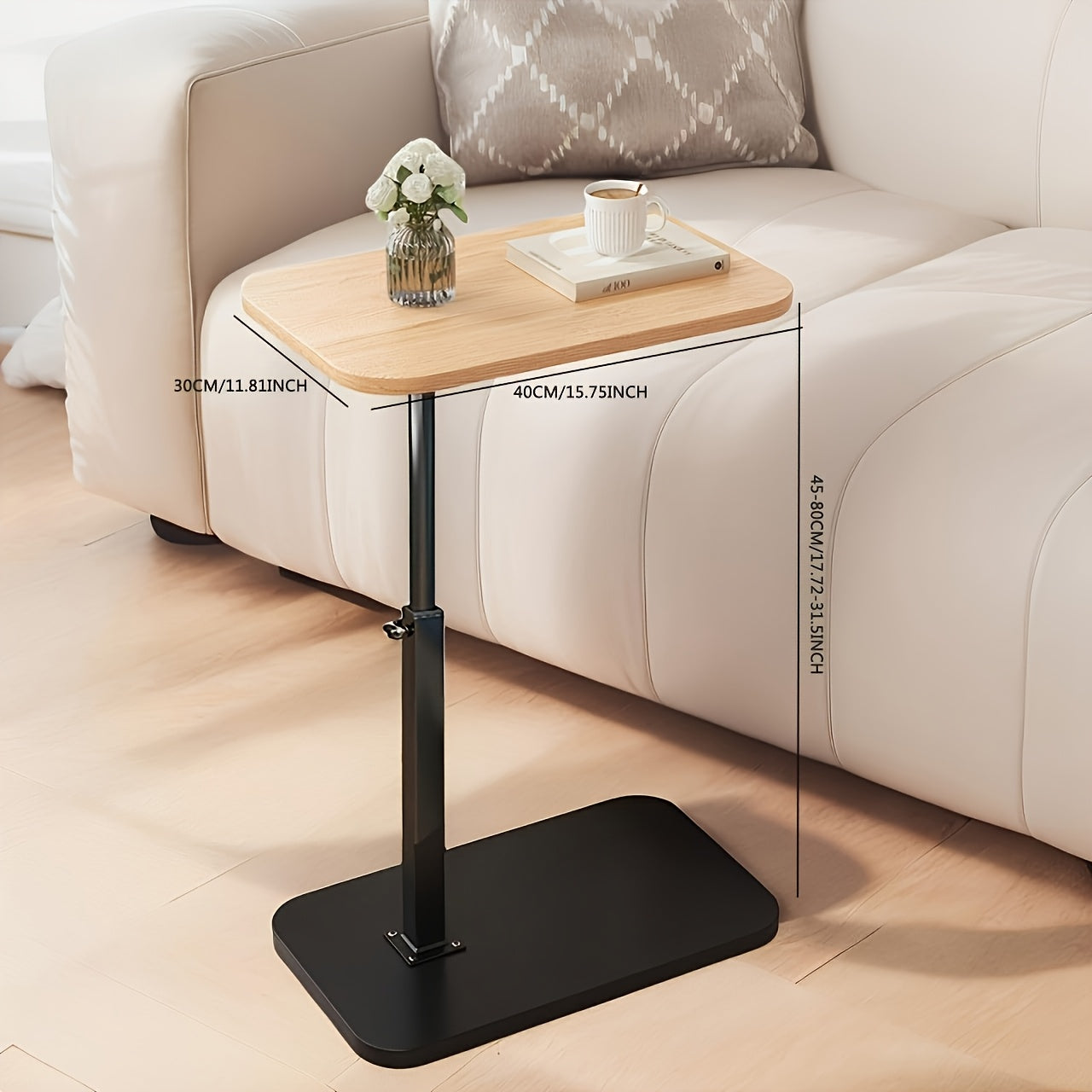 Adjustable Side Table – Perfect for the Sofa or Bed