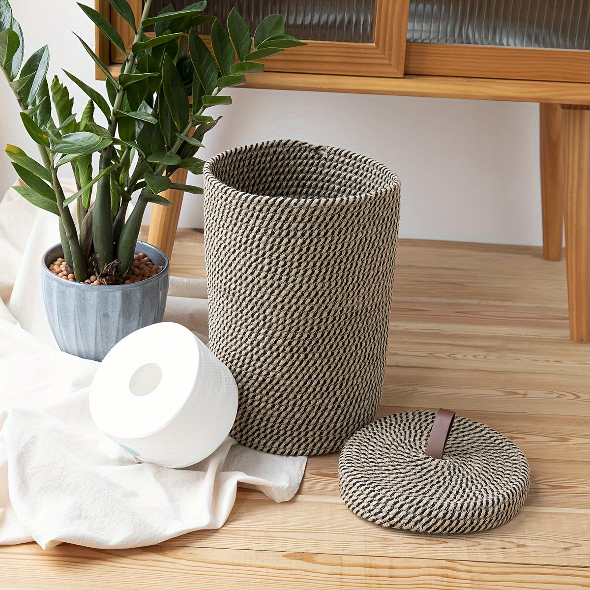 Bohemian Storage Basket - For a Stylish Bathroom