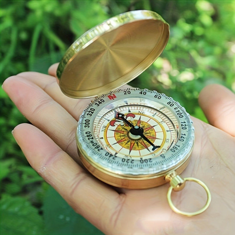 Copper Survival Compass – Waterproof and Glow-in-the-Dark for Nighttime Adventures