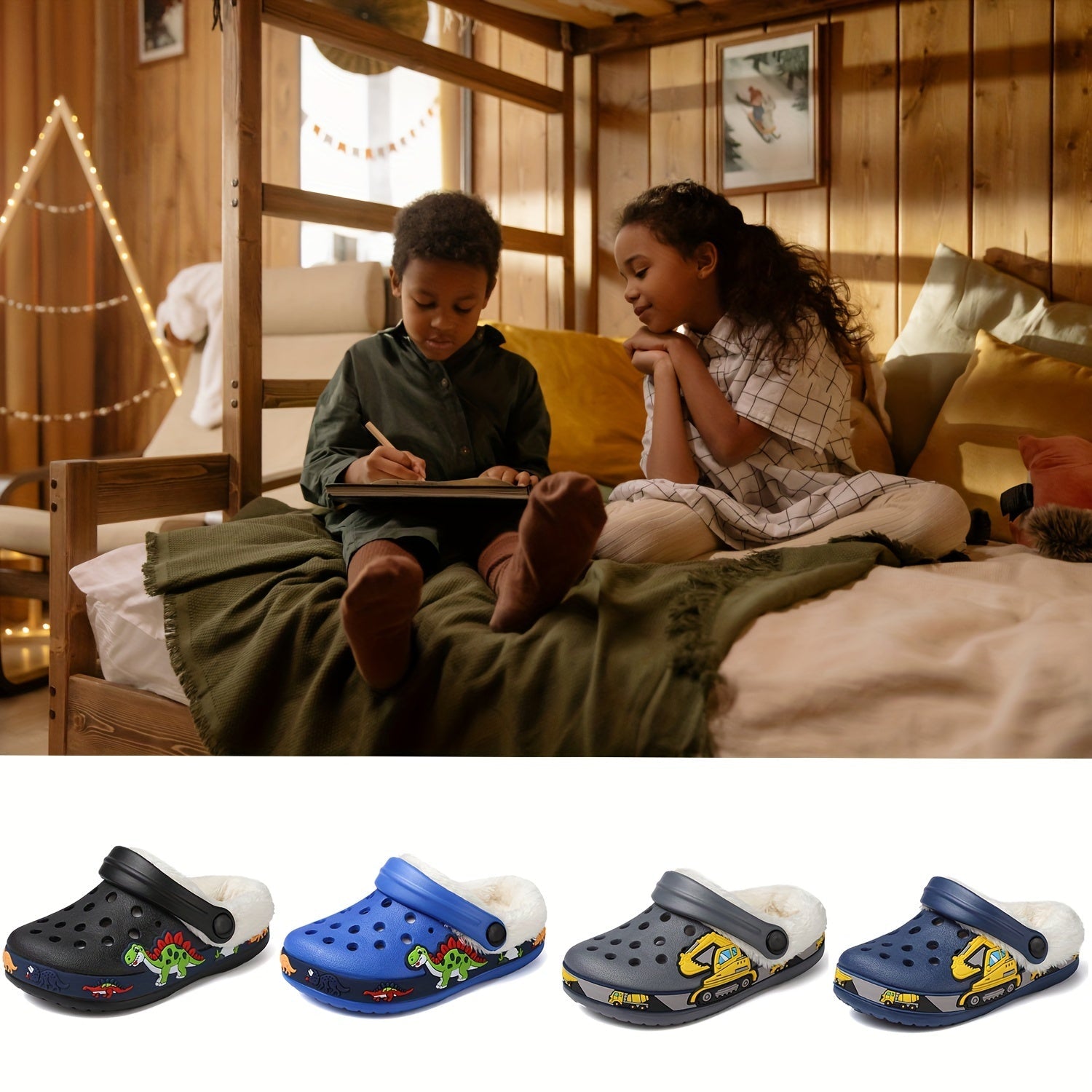 Playful Warmth Clogs for Children - Soft and Comfortable for Indoors