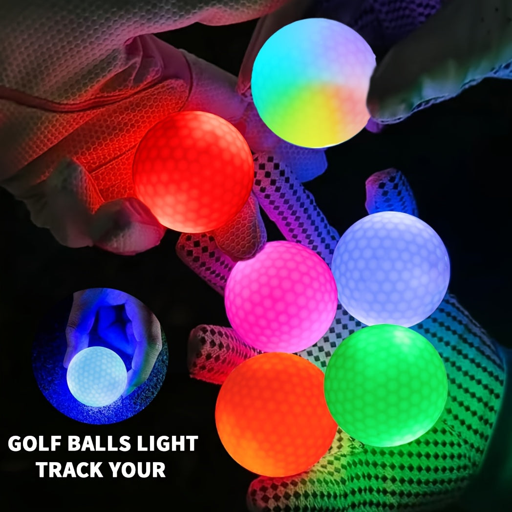 Caiton – 6-Pack LED Golf Balls with Sensor | Illuminated Golf Balls | For Night Golf, Celebrations & Gift Ideas
