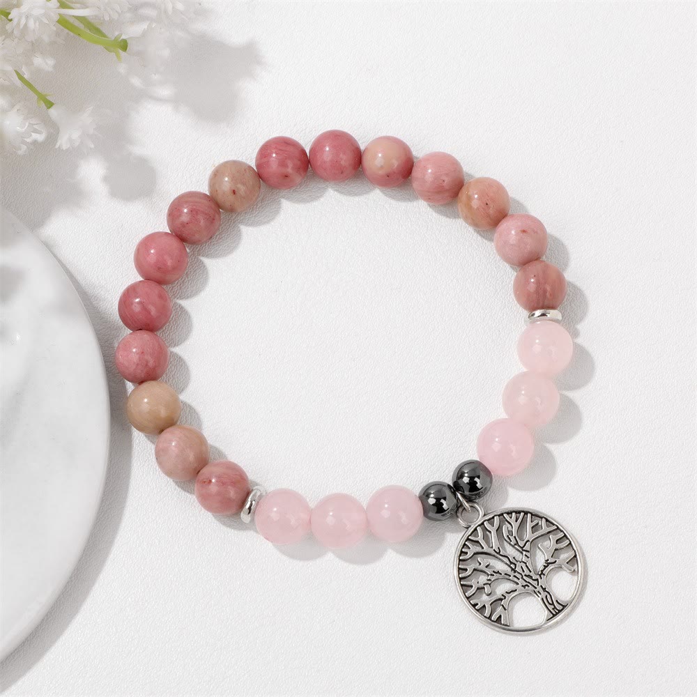 Natural Crystal Tree of Life Bracelet – Mila