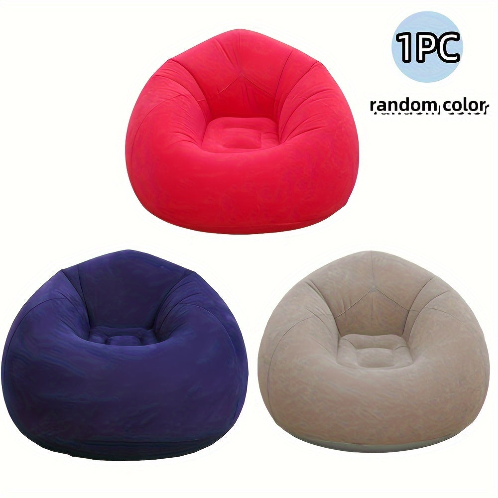 Soft Inflatable Lounge Chair – Relaxed and Compact for Indoor and Outdoor Use