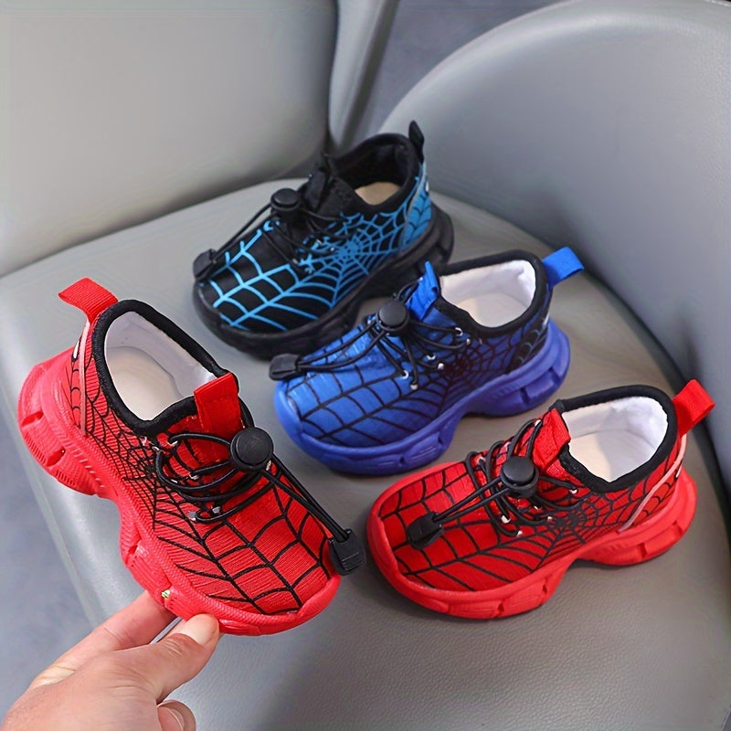 SpiderWeb LED Sneakers - Dazzling Adventures for Kids