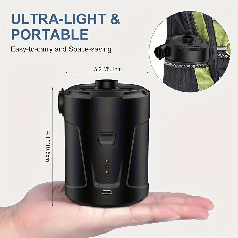 Portable USB Air Pump – Compact Wireless Inflator for Outdoor Use